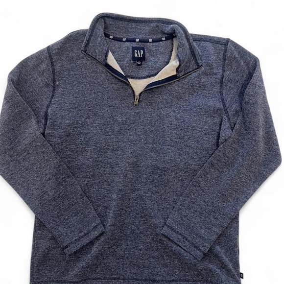 GAP Men's Blue Quarter Zip - Picture 1 of 2